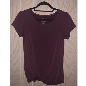 Arizona Twist Knot Burgundy Tee